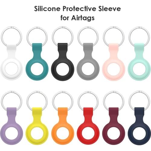 Locator Silicone Protective Case for Apple Airtags Keychain Skin Cover Anti-Lost Device Accessories Wireless Tracker