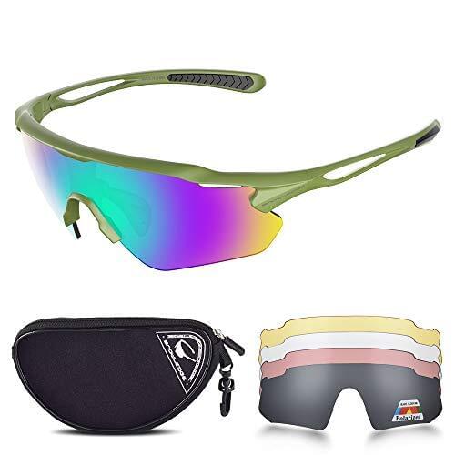 Sports Glasses Cycling Glasses Men and Women Cycling Glasses Sunglasses Adults Sports Cycling Glasses Polarized Windbreak Glasse