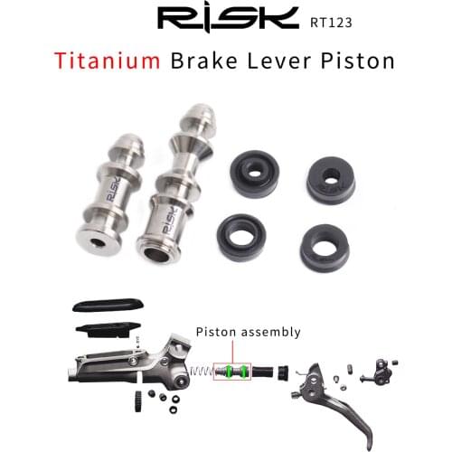 RISK Bicycle Brake Disc Lever Titanium Alloy Piston Repair Part For SRAM AVID Guide R RE RS RSC DB5 Level T TL Series Bike Parts