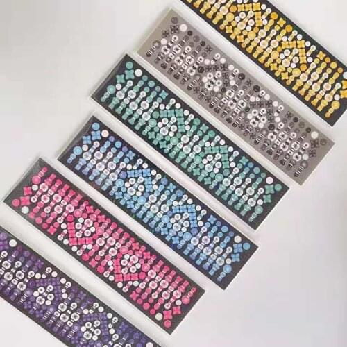 Creative Sparkling Colorful Laser Stickers DIY Scrapbook Idol Card Album Gift Decorative Stationery Stickers