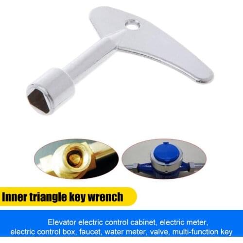 Universal Triangle Delta Switch Key Wrench Water Meter Electrical Cupboard Box Elevator Cabinet Key Wrench Hand Tools