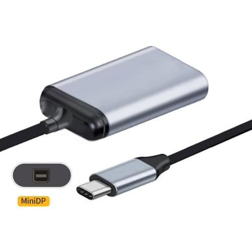 USB-C Type C to Displayport Monitor Converter Adapter 4K 2K 60hz with Female PD Power Port