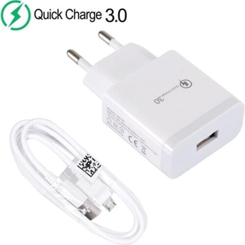 For Samsung A10 J7 Xiaomi Redmi 4A 7A Honor 9S 8S Huawei Y6P P Smart Phone Charger QC 3.0 Quick Charge Adapter & Micro USB Cable