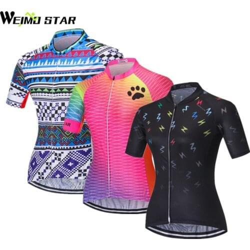 Weimostar Cycling Jersey Women 2017 Cycle Breathable Bicycle Jersey Bike Wear Clothes Summer MTB Cycling Clothing Ropa Ciclismo