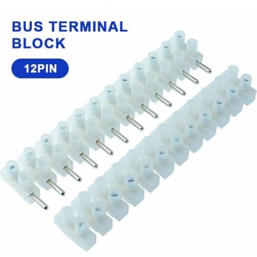 1Pair 12Way 12-pin Screw Terminal Barrier Connector 6A Male/Female Pluggable Plug Socket 12Position Barrier Terminal Strip Block