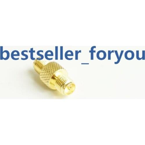 1Pcs RP SMA Female to RPSMA Jack WiFi Antenna Extender Adapter Gold B