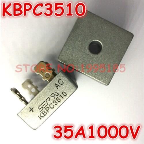 10Pcs/Lot KBPC3510 3510 35A1000V Rectifier Bridge