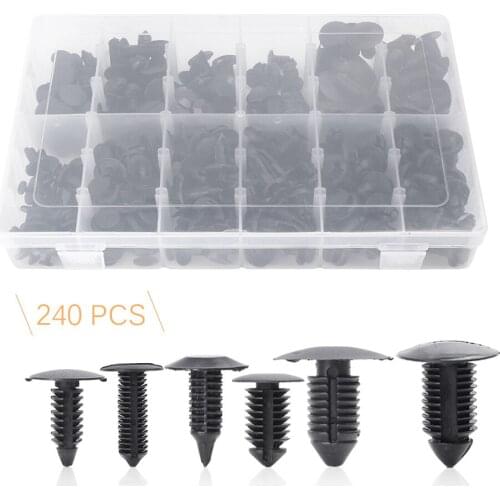 12 sizes 240pcs Car Retainer Push Pin Rivet Clip Trim Panel Moulding For Honda Toyota Ford