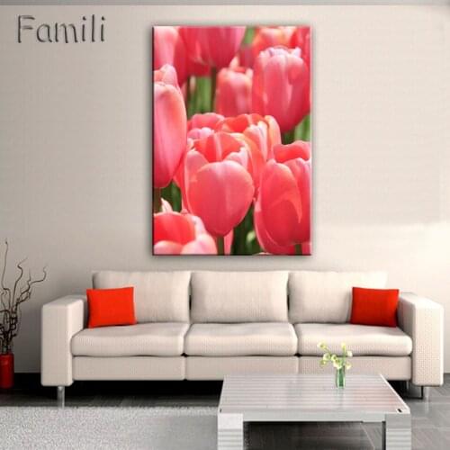 3Pcs Purple Flower Field Canvas Printings Modern Forest Painting On Canvas Cuadros Abstractos Wall Picture For Home Decor