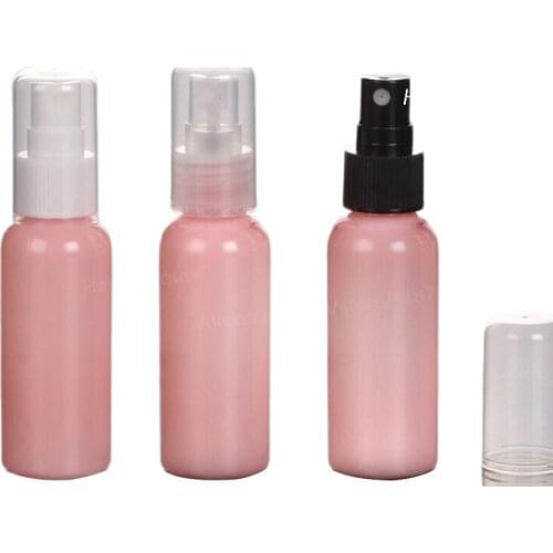 30 x 50ml High Quality Pink Perfume Mist Sprayer Bottle With Full Cover 50cc Cosmetic Packaging