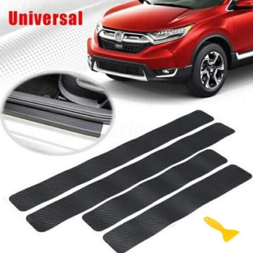 4pcs 3D Carbon Fiber Car Door Sill Protector Stickers for Mini Cooper R52 R53 R55 R56 R58 R59 R60 R61 Paceman Countryman Clubman