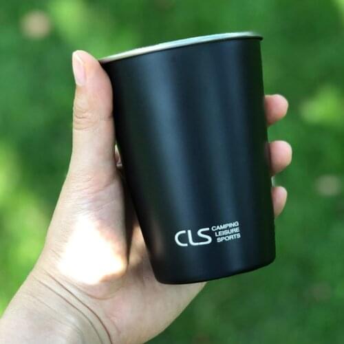4Pcs Stainless Steel Mug Pots Outdoor Camping Picnic Tableware Water Tea Sippy Cups BPA Free Healthy Metal Drinking Glasses