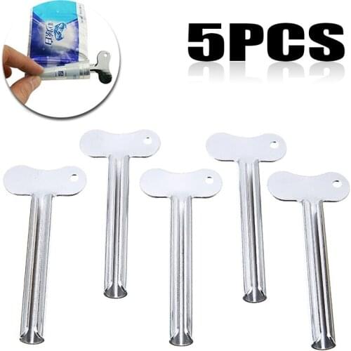 5Pcs Plastic Tube Toothpaste Squeezer Tube Bathroom Multifunctional Hair Color Dye Cosmetic Paint Squeezer