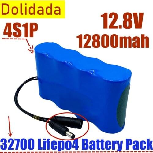 32700 Lifepo4 Battery Pack 4S1P 12.8V 13.8Ah with 4S 40A Balanced BMS for Electric Boat and Uninterrupted Power Supply 12V