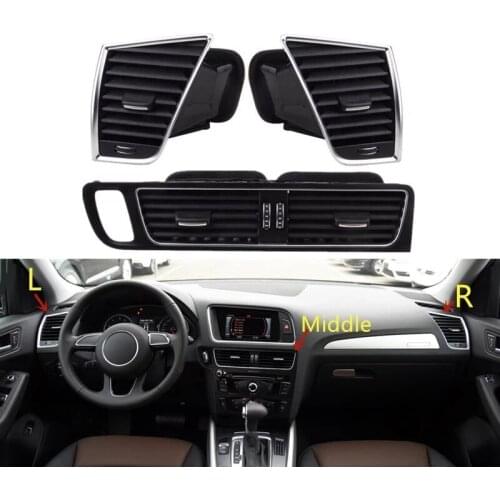 Car Front Air Conditioning Outlet Center Armrest Air Vent Mounting for Q5 2009-2017 8R1820901 8R1820902 8R1820951C