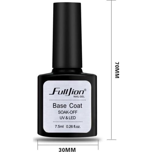 Base/Top Coat Transparent Nail Art Gel UV LED Soak Off Long Lasting Primer Nail Manicure Varnish EF