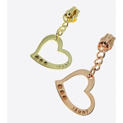 20 Pieces 25.8*29.3 MM Handbag Slider Luggage Accessories Zinc Alloy Nylon Zipper Pull Four-Leaf Clover Puller Tab Sliders