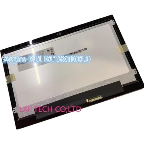 Free shipping Laptop lcd led screen for ACER Aspire R3-131T R11 LCD Assembly B116XTB01.0 touch screen assembly