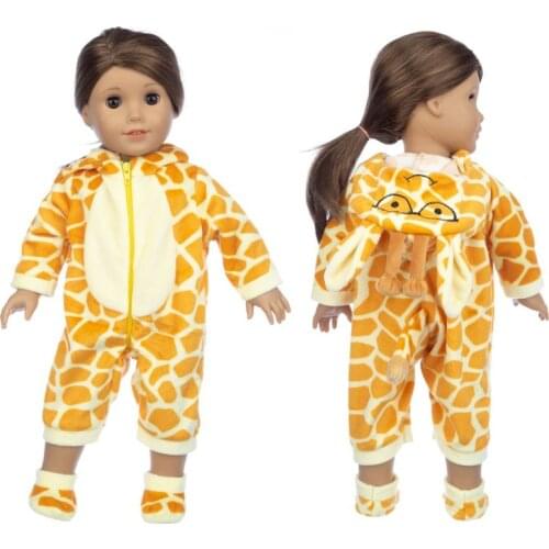 Giraffe Jumpsuit+Shoes fits for American girl 18" american girl doll alexander,girls dolls