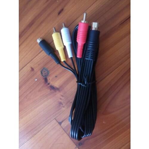 BUKIM gold Plated SAV RCA Video Audio Composite Cable for Sega Saturn S-Video AV