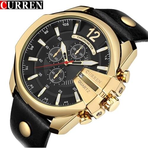 Relogio Masculino CURREN Men Watches 2017 Top Luxury Popular Brand Watch Man Quartz Gold Watches Men Clock Mens Watch
