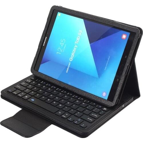 Litchi Leather Case with Keyboard for Samsung Galaxy Tab S7 2020 Funda Stand Cover for Smasung T870 T875 T500 T505 Keyboard Case