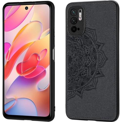 For Xiaomi Redmi Note 10T Case For Xiaomi Redmi Note 10T Cover Cases TPU Cloth Texture Hard PC Phone Bumper For Redmi Note 10T