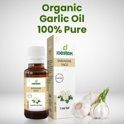Garlic Oil 100% Pure Organic 20 ml Turkish Seed Plant Oils Essential Oils Natural Oils Aromatherapy Oils Natural Vegan Herbal Health Beauty Skin Care Body Care Skin Care Hair Care Body Care