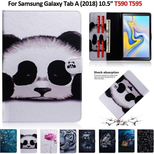 Color Pattern Tablet Case For Samsung Galaxy Tab A 10.5 Case Cover Fundas For Galaxy Tab A 10.5 T590 T595 T597 SM-T590 SM-T595