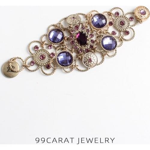 Nine nine carat Euro American fashion jewelry matte gold retro Bracelet (DT)