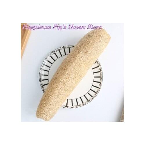 Long Bath Body Shower Sponge Scrubber Natural Loofah Luffa Loofa Bathing Massage Pot Bowl Scrubber