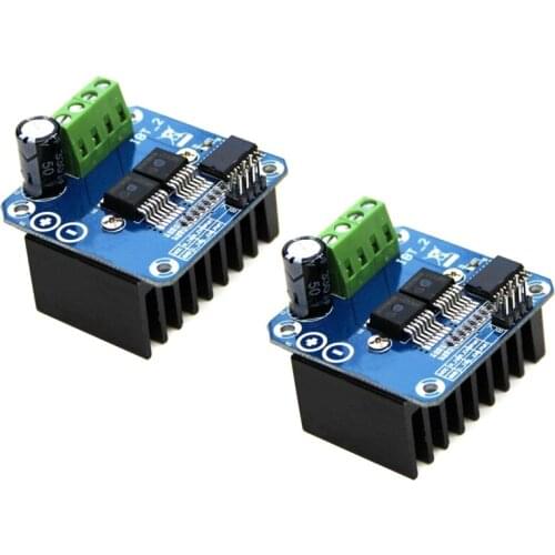 2PCS BTS7960 43A Double DC Stepper Motor Driver H-Bridge PWM High-Power Module Compatible With Ar-Duino Smart Car Driver
