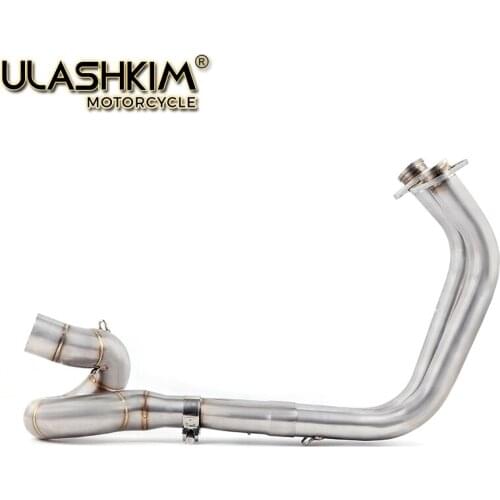 Motorcycle Exhaust Muffler Middle Link Pipe Full System Slip On For kawasaki NINJA650R ninja650 Z650 2017 2018