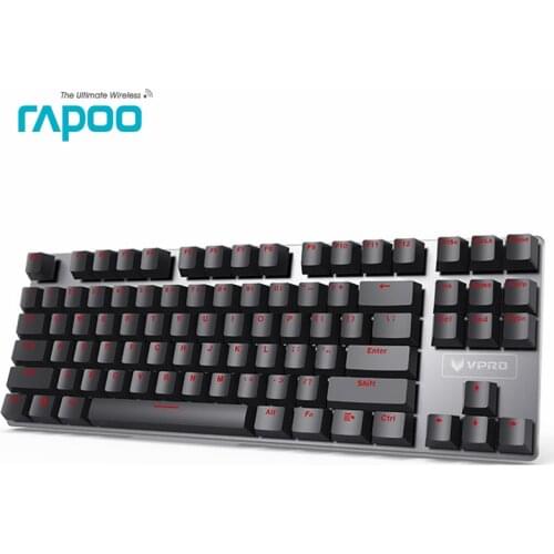 Rapoo V500 Alloy Version Mechanical Gaming Keyboard Teclado with USB Powered for Game Computer Desktop Laptop Black/Brown/Blue