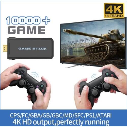 4K HD Video Game Console 2.4G Double Wireless Controller For GBA PS1 Classic Retro TV Game Console Wireless Handheld Game Player