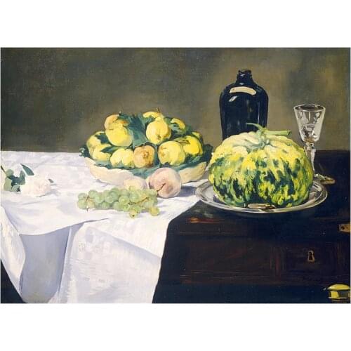 Canvas Painting Still Life with Melon and Peaches Modern Child Bedroom Decoration for Home Wall Decor Cuadros Wall Art