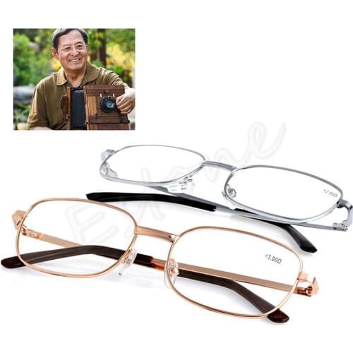 Metal Anti-fatigue Reading Glasses +1.00 1.50 2.00 2.50 3.00 3.50 4.00 Diopter