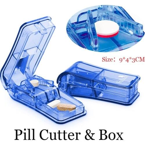 Mini Pill Cutter Medicine Box Pill Crusher Grinder Splitter Tablet Cutter Divider Storage Case Pill Box Pill Cases & Splitter