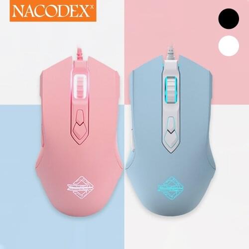 AJAZZ NACODEX AJ52 RGB Backlit Wired Gaming Mouse Adjustable DPI Programmable 7 Buttons Ergonomic USB Mouse
