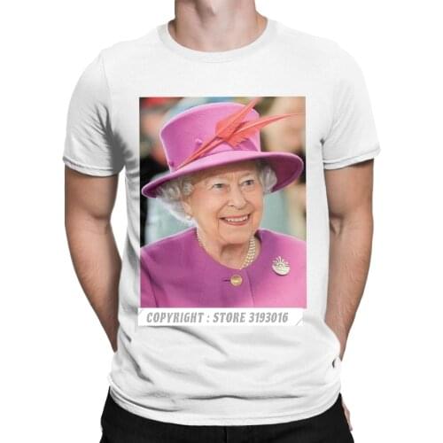 Newest Design New T Shirt Men Queen Elizabeth II T Shirts British Royal Camisas Hombre Christmas Tees Adult T-Shirt
