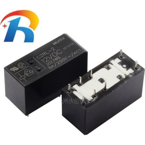 100% New origina G2RL-2-24VDC Omron relay DC24V 8A 8PIN two open and two closed
