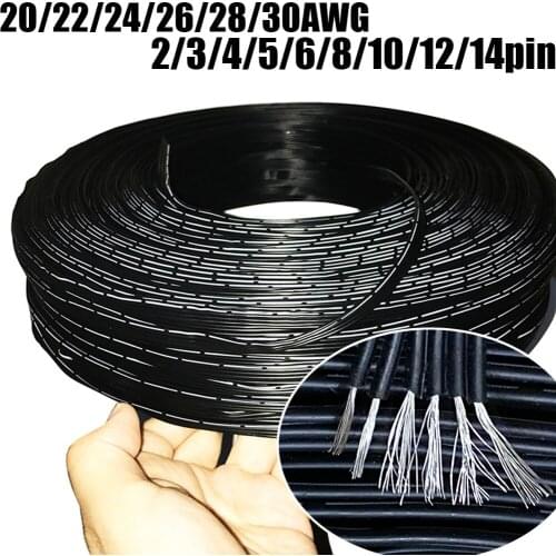 Extra soft silicone cable 2p 3p 4p 5p 6p 8p 10p 14p wires multi-spell Test lead For 3D Printer /LED lighting cable/ Machine line