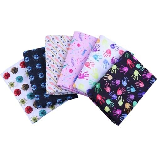 50*140CM palm Polyester cotton Fabric Patchwor Printed for Tissue Kids Home Textile for Sewing Doll Dress Curtain