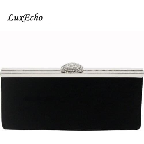 LuxEcho New Arrival High-gradFlannelette drill pure color lady dinner bag bridal dress bag fashionable shoulder bag lady handbag