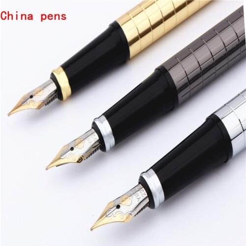 Luxury high quality 870 Colour metal line brand school Business office Medium Nib Fountain pen New