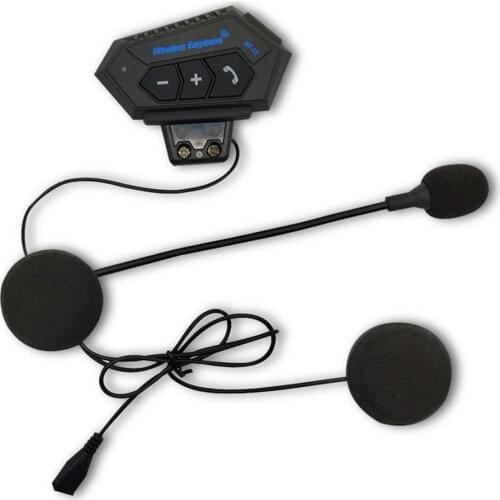 Helmet Headphone Wireless Motorcycle Headset V4.2 Wireless Intercom Motor Bike Earphone Noise Reduction Microphone Mic