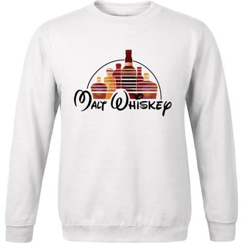 Mens spring autumn Vintage Printed slim fit hoodies Malt Whiskey Cartoon fleece warm Sweatshirt 2020 casual streetwear tracksuit