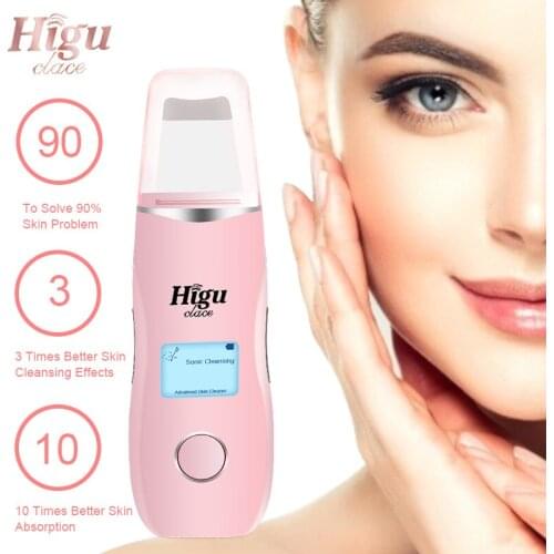 Blackhead Remove Ultrasonic Skin Scrubber Deep Facial Cleaning Machine Reduce Wrinkle Spot Lifting Tightening Skins Instrument