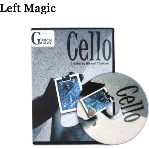 Cello By Mickael Chatelain (DVD+Gimmick) Magic Tricks Close-Up Coin Magic Stage Illusions Street Magic Props Comedy Accessories