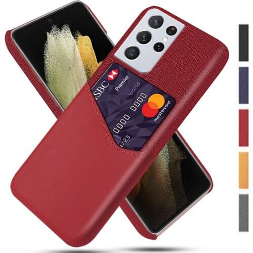 High Quality Case For Samsung Galaxy S20 S21 Ultra PLUS FE S8 S9 S10 S10E 5G NOTE 9 10 20 Business Leather Phone Case Coque